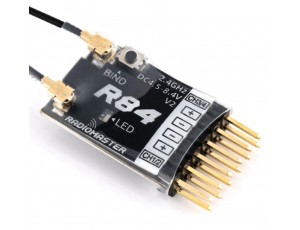 RadioMaster R84 V2 4 Ch Receiver - FCC ( D8 / D16 & SFHSS Compatible ) RadioMaster R84 V2 4 Ch Receiver - FCC ( D8 / D16 & SFHSS Compatible )